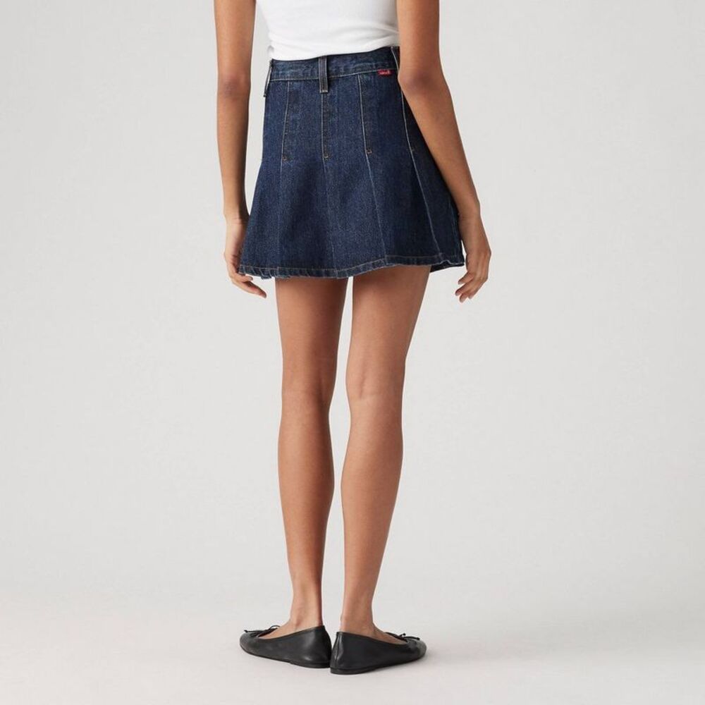 Levi's Women's Pleated Mini Skirt - Remember Together 26 - Picture 3 of 3